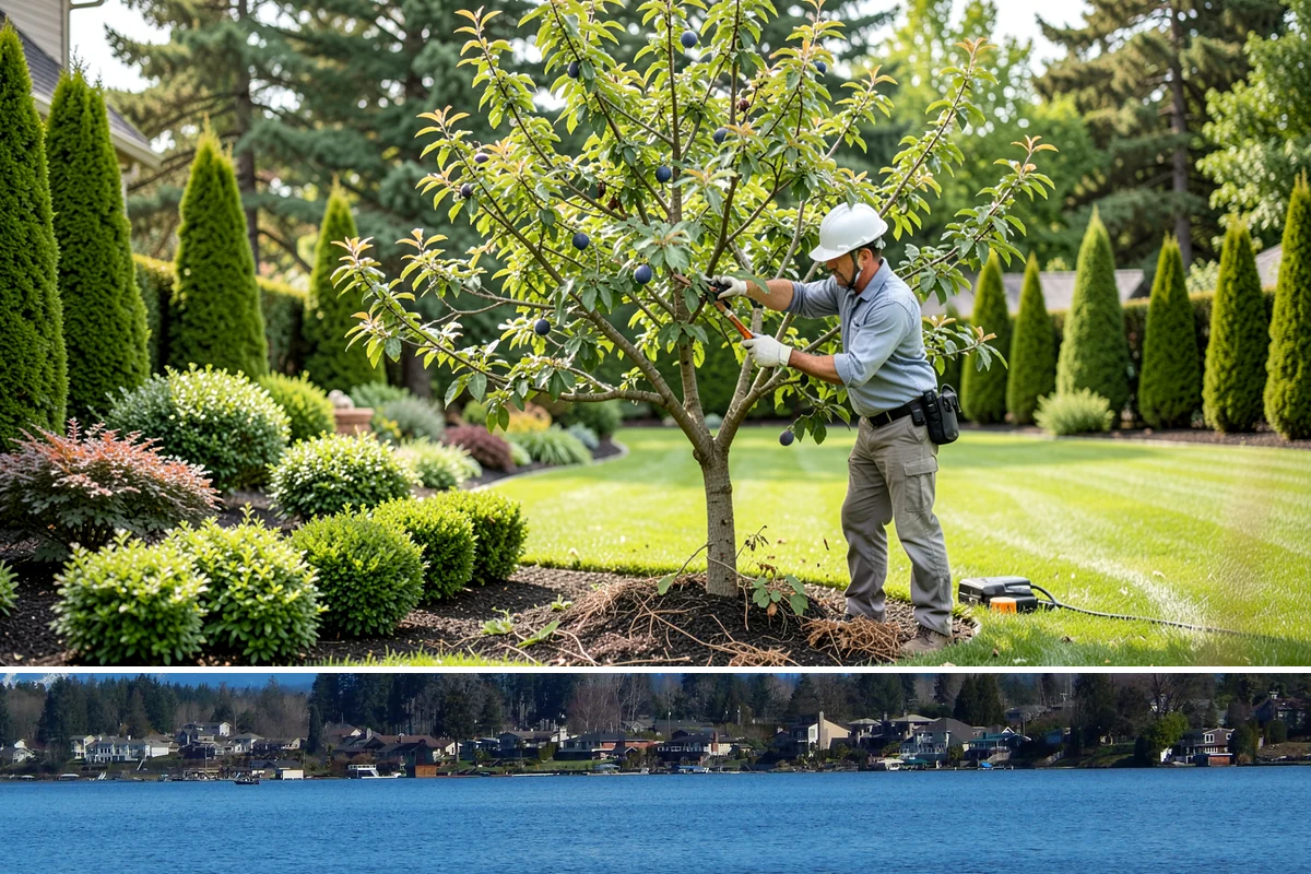 Bed Cleanup in Lake Stevens, Snohomish County, WA - Most valuable in late fall after leaf drop and again in early spring before Puget Sound weeds take hold.