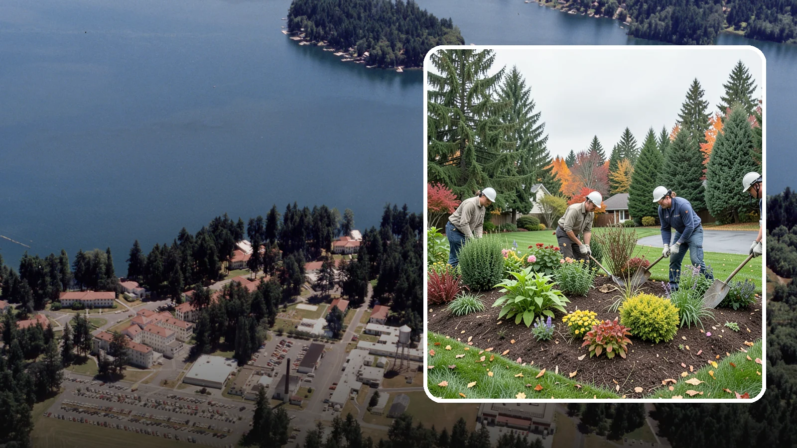 Bed Cleanup in Lakewood, Pierce County, WA - We clear leaves, weeds, spent growth, and winter debris to restore order to your Pacific Northwest planting beds.