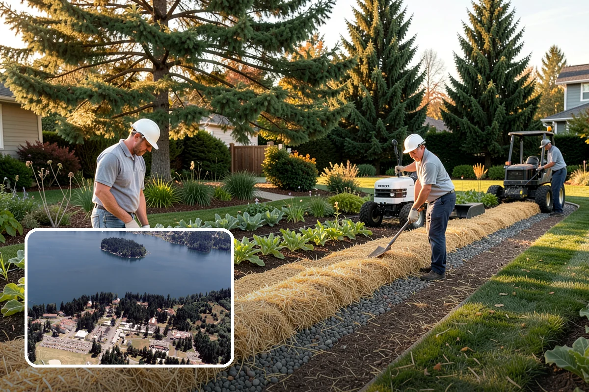 Bed Cleanup in Lakewood, Pierce County, WA - Removes leaf litter and debris that smother plants and invite rot