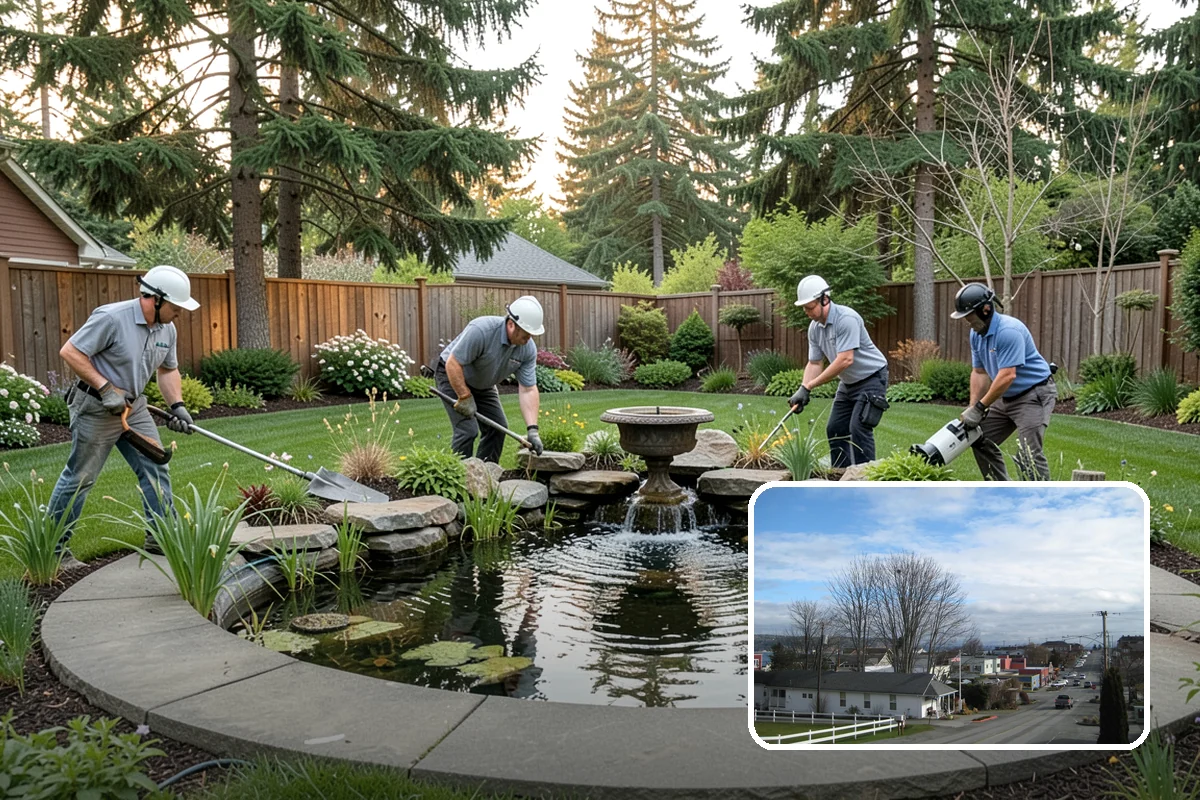 Bed Cleanup in Langley, Island County, WA - Removes leaf litter and debris that smother plants and invite rot