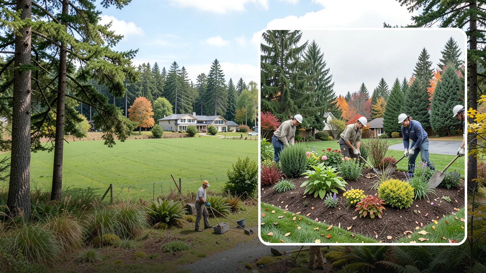 Bed Cleanup in Lyman, Skagit County, WA - We clear leaves, weeds, spent growth, and winter debris to restore order to your Pacific Northwest planting beds.