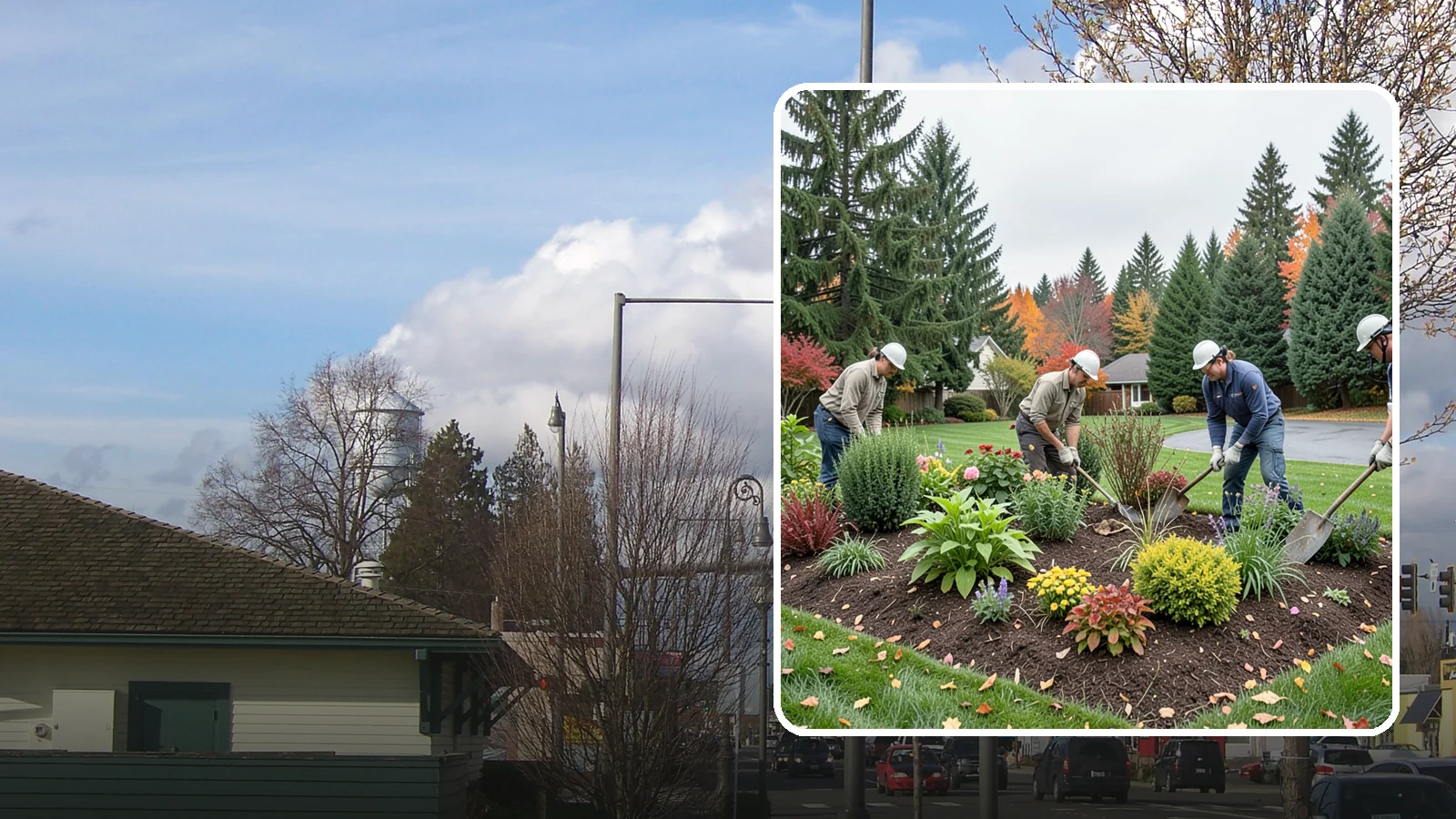 Bed Cleanup in Marysville, Snohomish County, WA - We clear leaves, weeds, spent growth, and winter debris to restore order to your Pacific Northwest planting beds.
