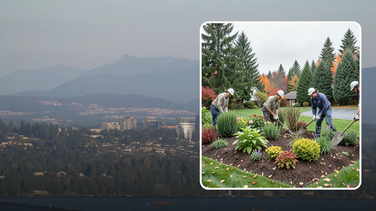 Bed Cleanup in Medina, King County, WA - We clear leaves, weeds, spent growth, and winter debris to restore order to your Pacific Northwest planting beds.