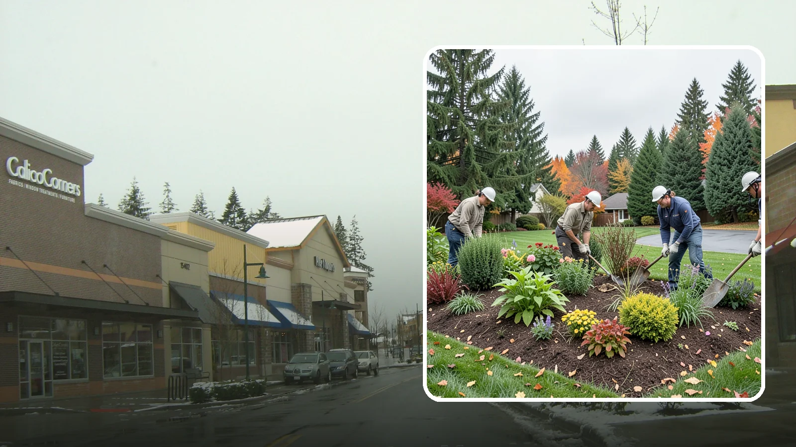Bed Cleanup in Mill Creek, Snohomish County, WA - We clear leaves, weeds, spent growth, and winter debris to restore order to your Pacific Northwest planting beds.