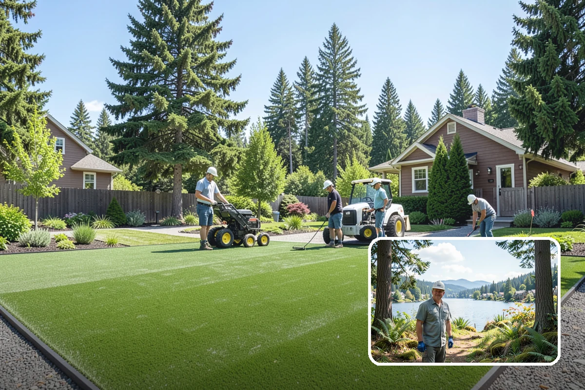 Bed Cleanup in Milton, King County, WA - Removes leaf litter and debris that smother plants and invite rot