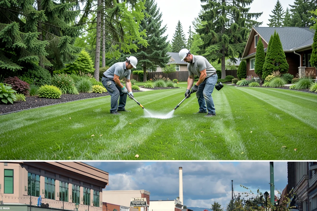 Bed Cleanup in Monroe, Snohomish County, WA - Most valuable in late fall after leaf drop and again in early spring before Puget Sound weeds take hold.