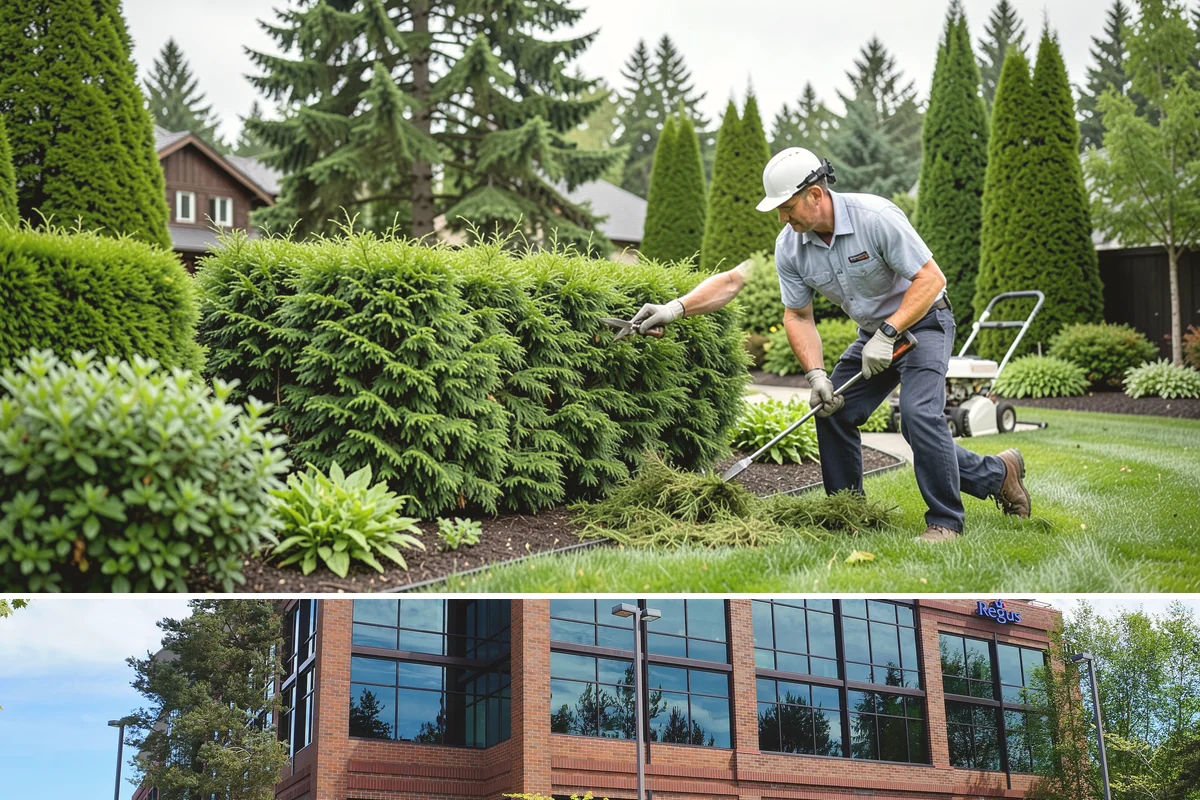 Bed Cleanup in Mountlake Terrace, Snohomish County, WA - Most valuable in late fall after leaf drop and again in early spring before Puget Sound weeds take hold.