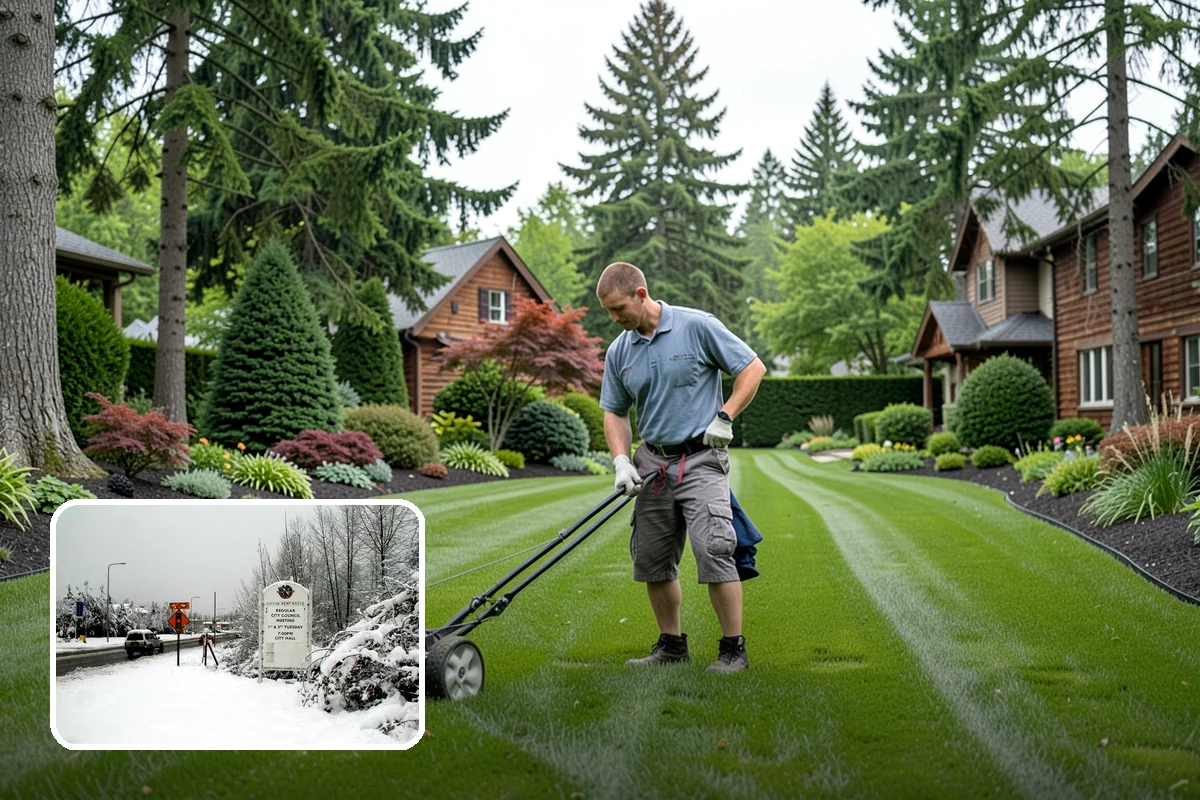 Bed Cleanup in Newcastle, King County, WA - Removes leaf litter and debris that smother plants and invite rot