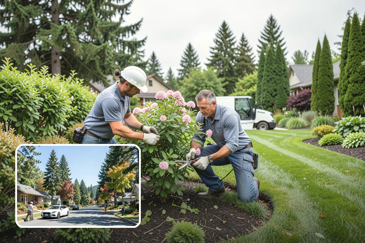 Bed Cleanup in Orting, Pierce County, WA - Removes leaf litter and debris that smother plants and invite rot