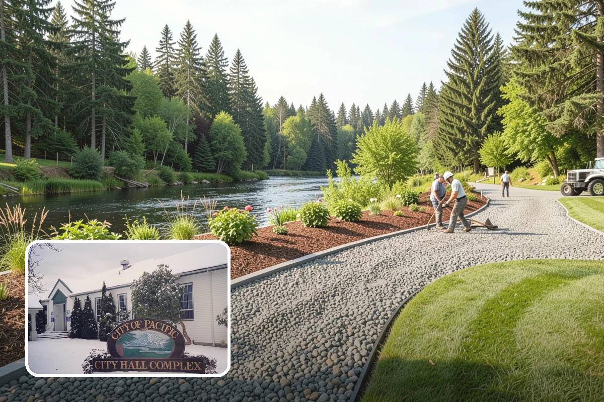 Bed Cleanup in Pacific, King County, WA - Removes leaf litter and debris that smother plants and invite rot