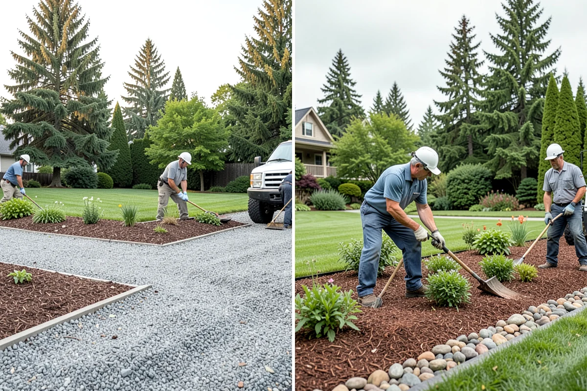 Bed Cleanup in Pacific, King County, WA - Walk the beds and identify plants to keep versus remove