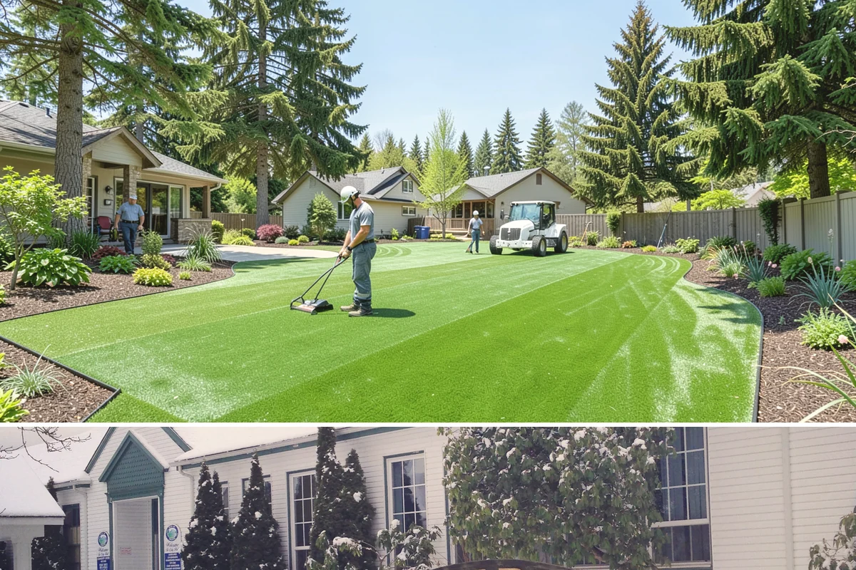 Bed Cleanup in Pacific, King County, WA - Most valuable in late fall after leaf drop and again in early spring before Puget Sound weeds take hold.