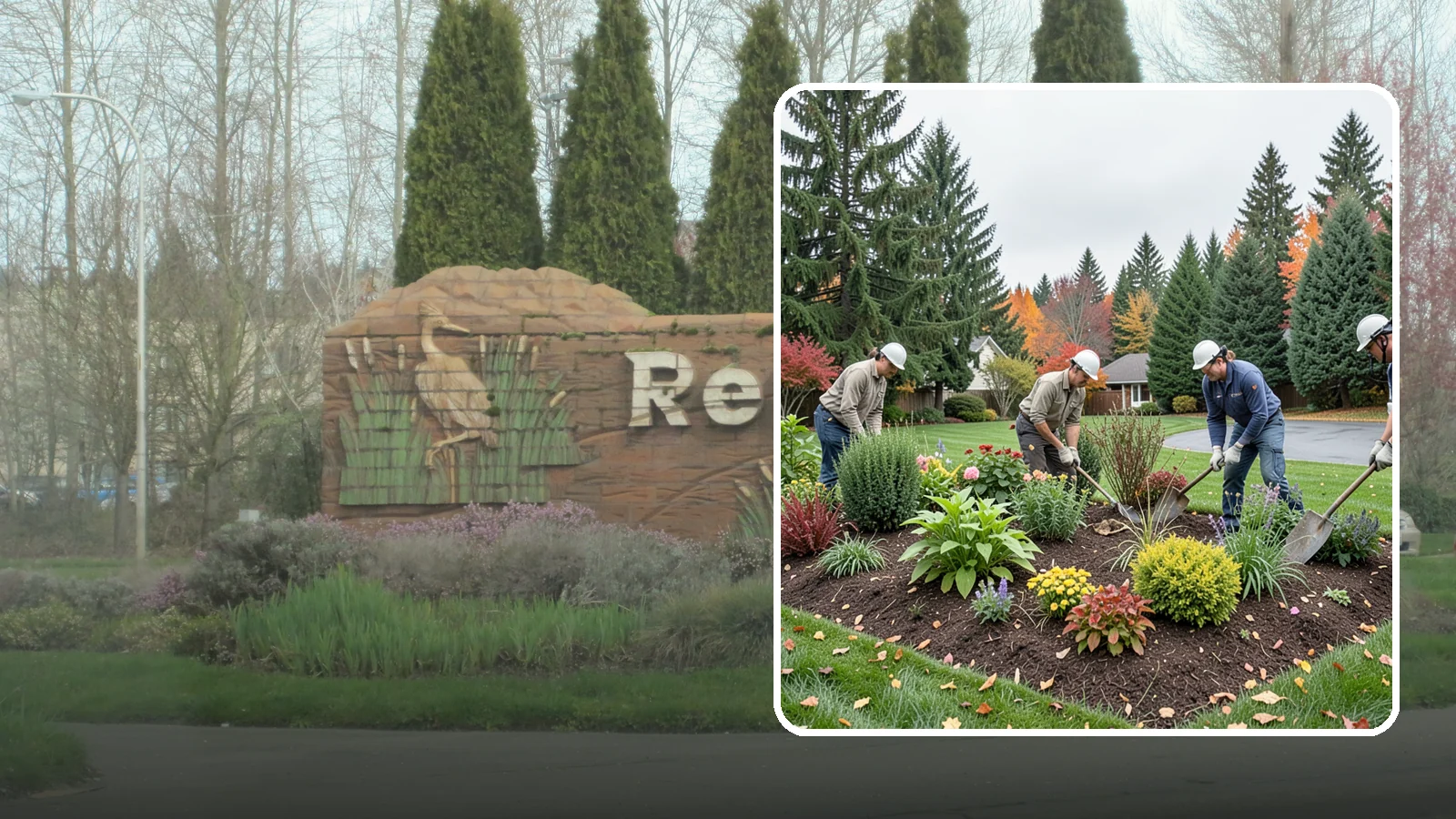 Bed Cleanup in Renton, King County, WA - We clear leaves, weeds, spent growth, and winter debris to restore order to your Pacific Northwest planting beds.