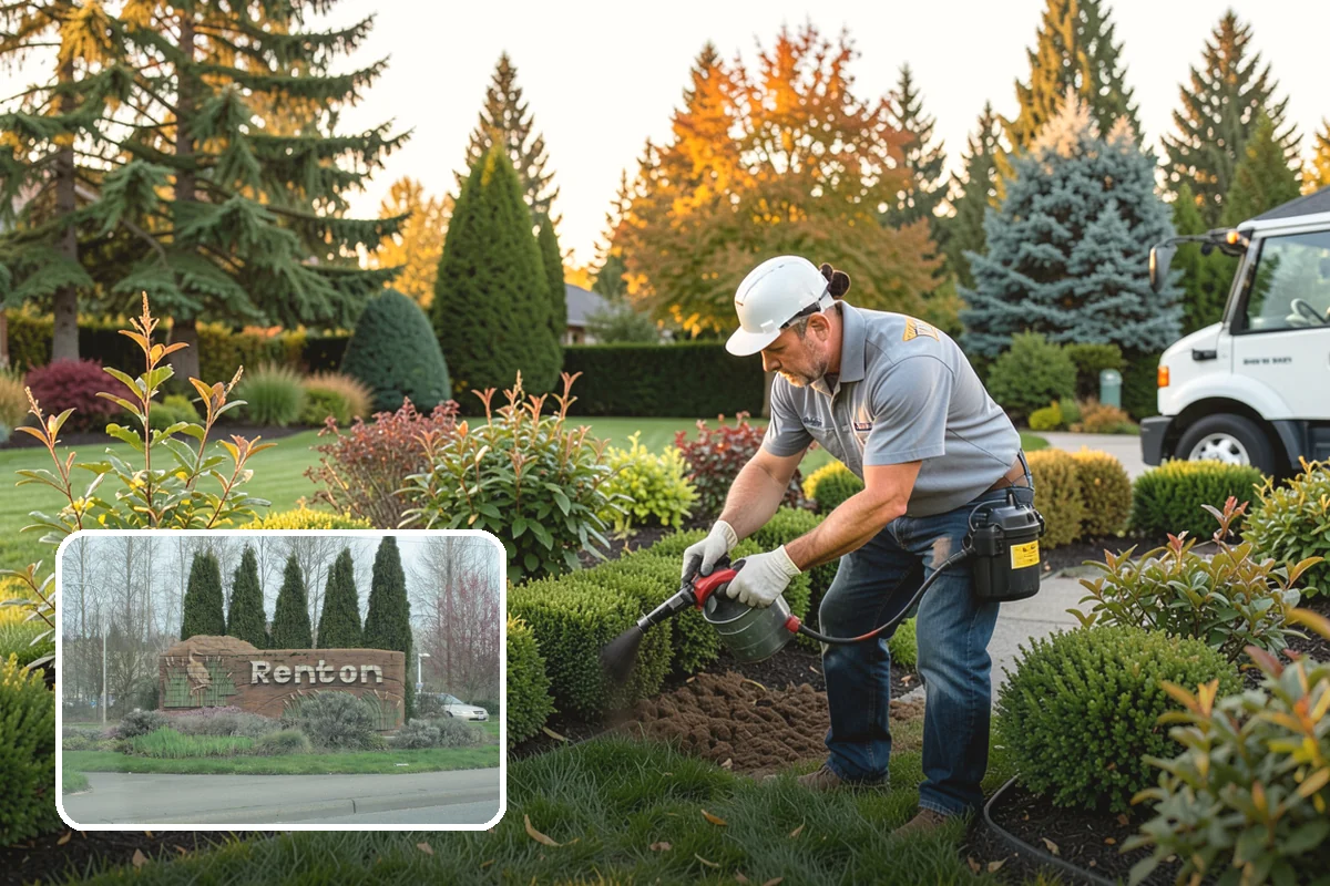 Bed Cleanup in Renton, King County, WA - Removes leaf litter and debris that smother plants and invite rot