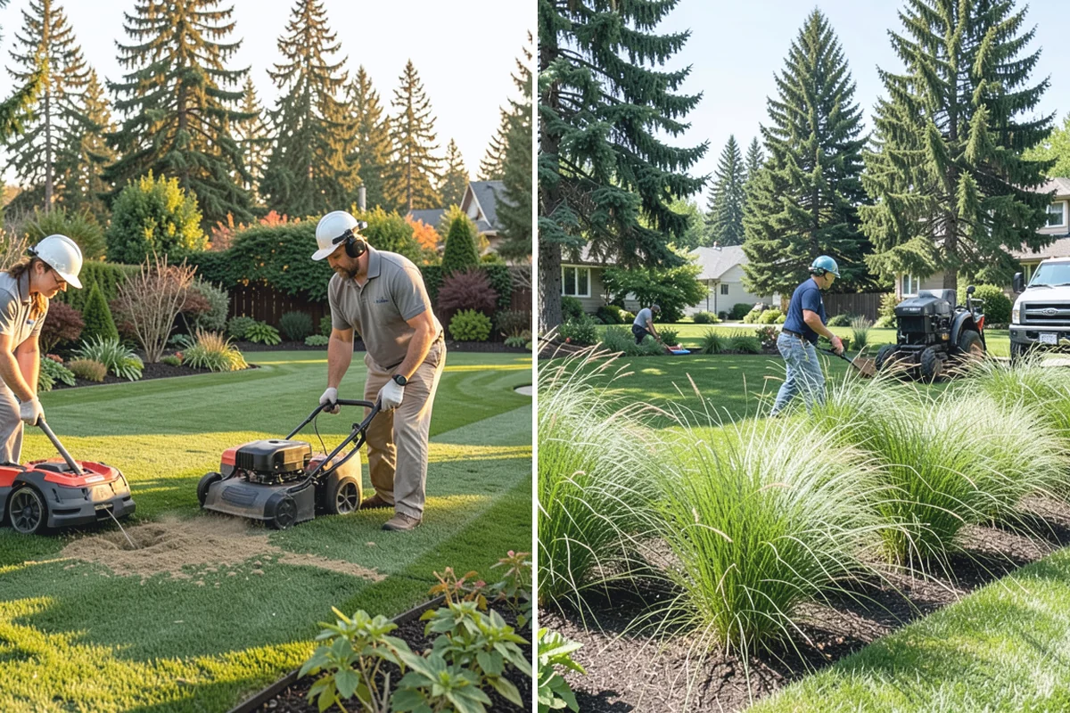 Bed Cleanup in Renton, King County, WA - Walk the beds and identify plants to keep versus remove