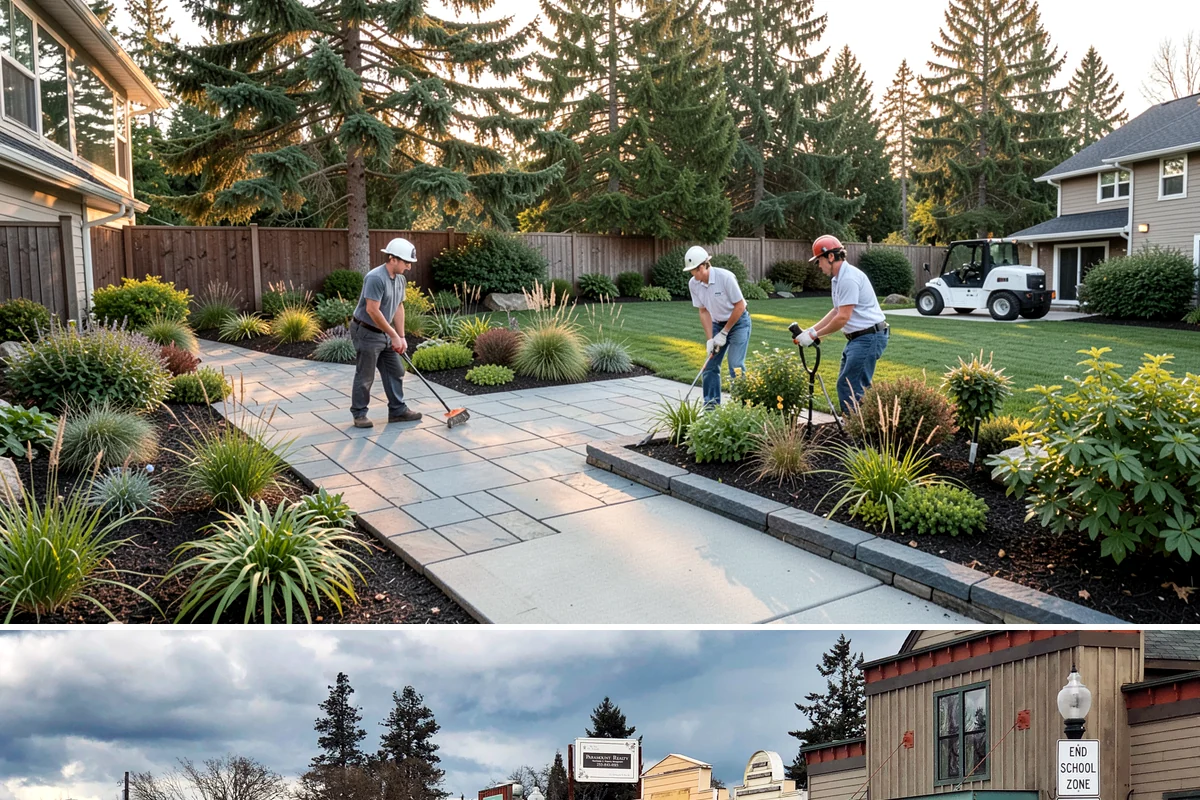 Bed Cleanup in Roy, Pierce County, WA - Most valuable in late fall after leaf drop and again in early spring before Puget Sound weeds take hold.