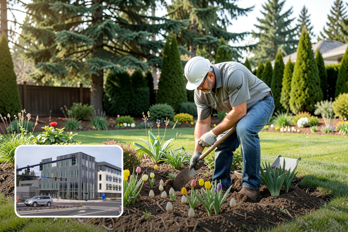 Bed Cleanup in Shoreline, King County, WA - Removes leaf litter and debris that smother plants and invite rot