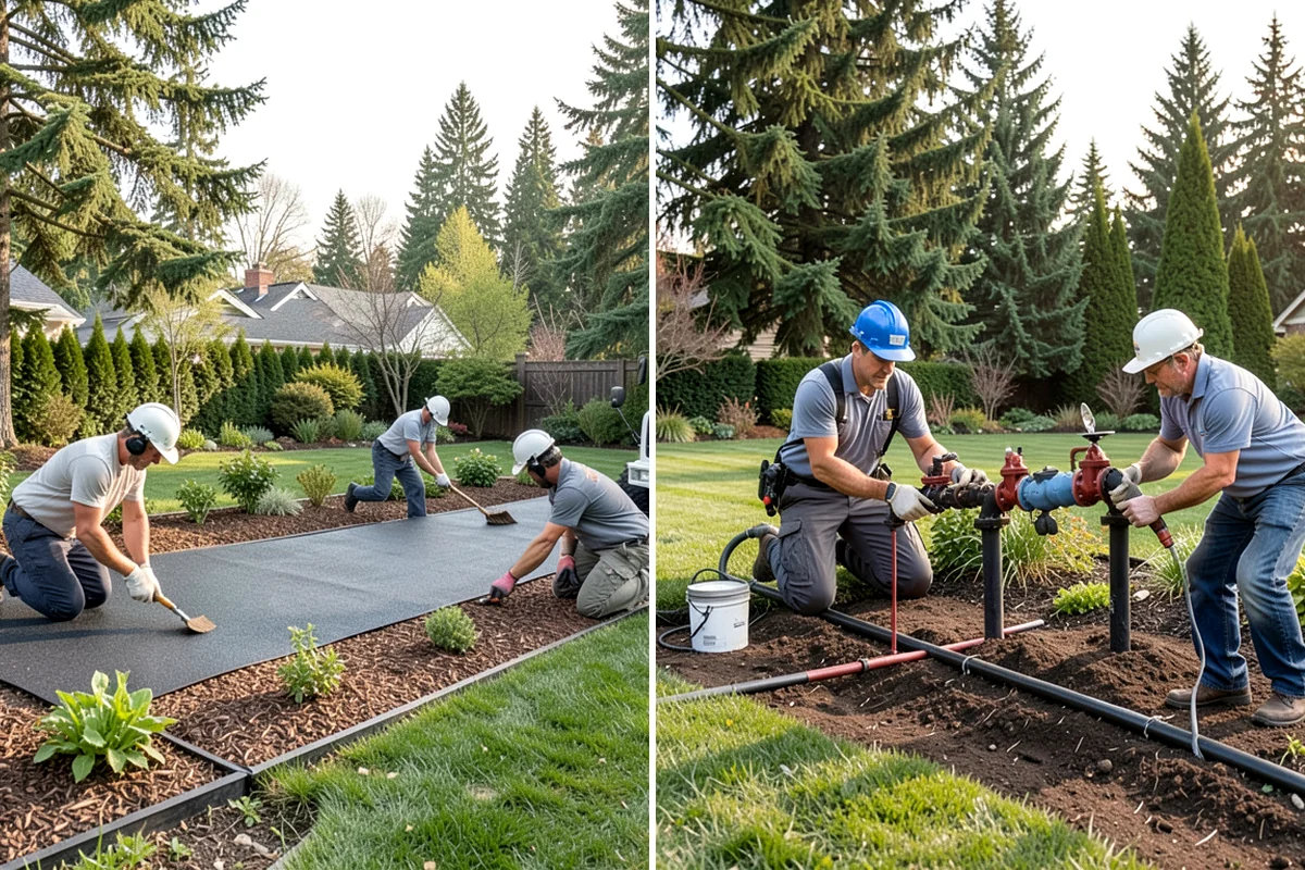 Bed Cleanup in Shoreline, King County, WA - Walk the beds and identify plants to keep versus remove