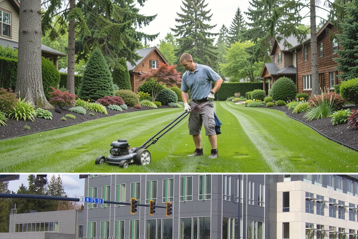 Bed Cleanup in Shoreline, King County, WA - Most valuable in late fall after leaf drop and again in early spring before Puget Sound weeds take hold.