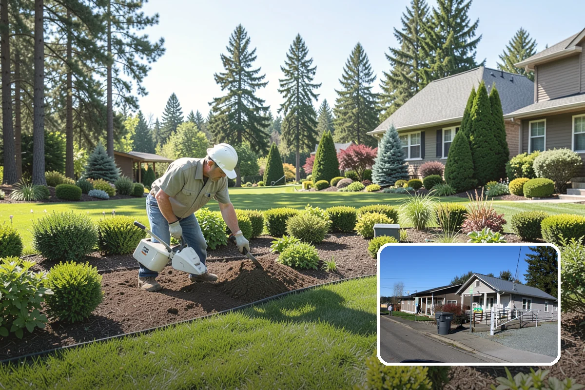 Bed Cleanup in South Prairie, Pierce County, WA - Removes leaf litter and debris that smother plants and invite rot