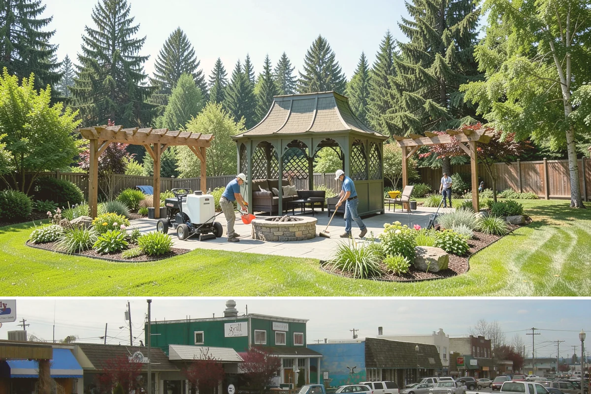 Bed Cleanup in Stanwood, Snohomish County, WA - Most valuable in late fall after leaf drop and again in early spring before Puget Sound weeds take hold.