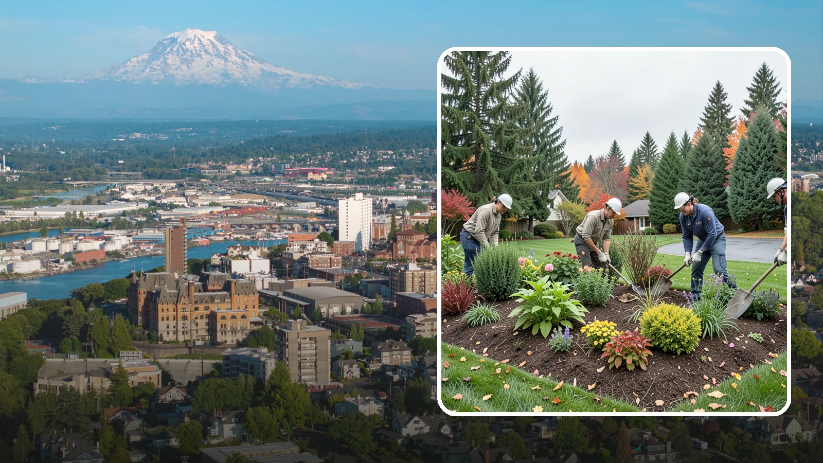 Bed Cleanup in Tacoma, Pierce County, WA - We clear leaves, weeds, spent growth, and winter debris to restore order to your Pacific Northwest planting beds.