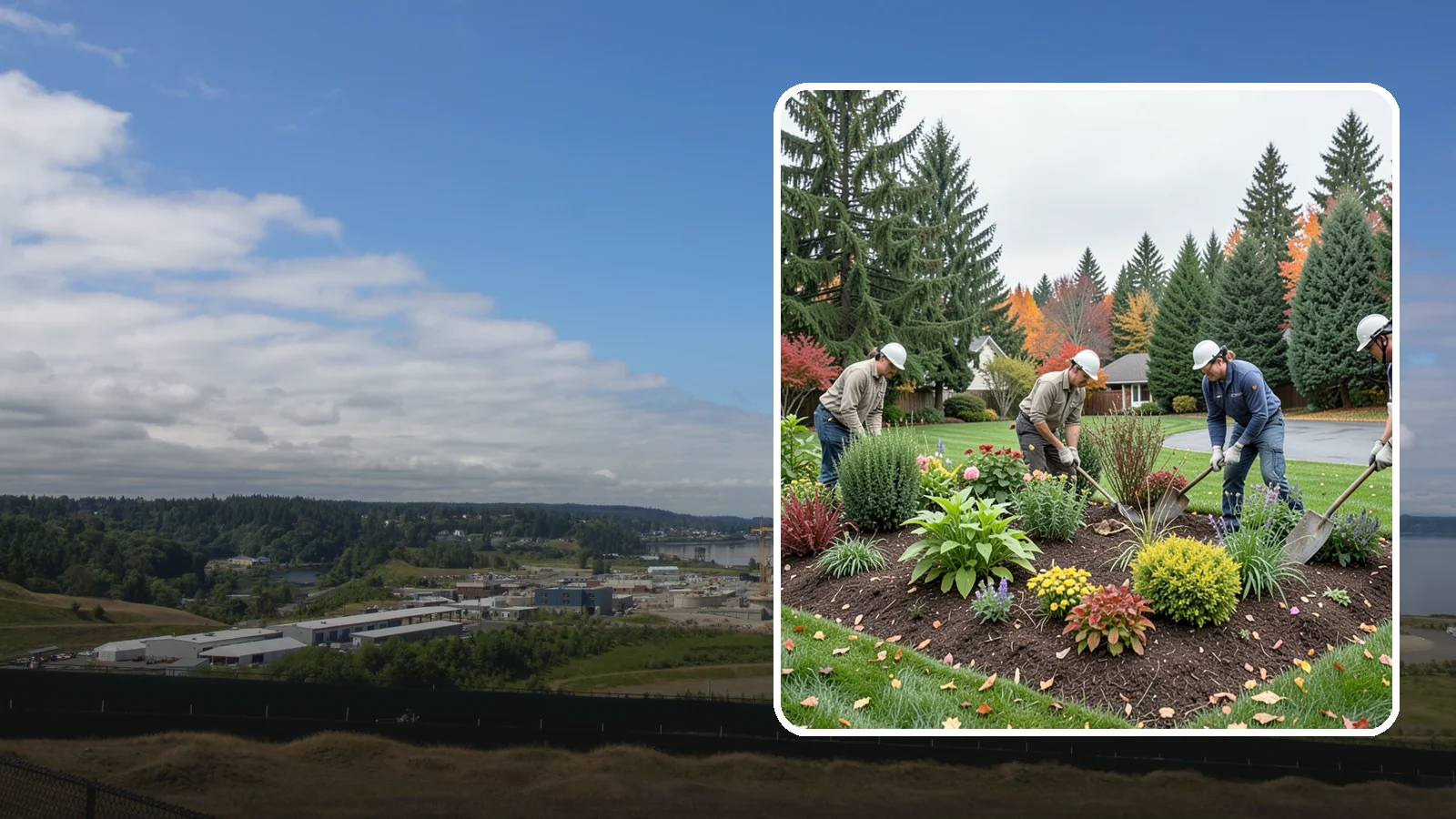Bed Cleanup in University Place, Pierce County, WA - We clear leaves, weeds, spent growth, and winter debris to restore order to your Pacific Northwest planting beds.