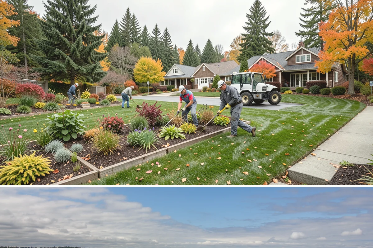 Bed Cleanup in University Place, Pierce County, WA - Most valuable in late fall after leaf drop and again in early spring before Puget Sound weeds take hold.