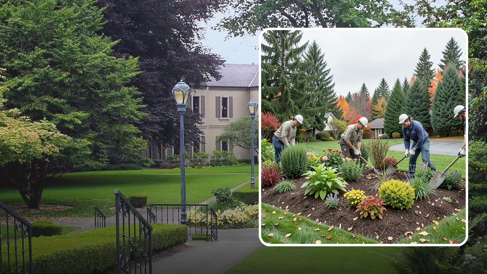 Bed Cleanup in Woodinville, King County, WA - We clear leaves, weeds, spent growth, and winter debris to restore order to your Pacific Northwest planting beds.