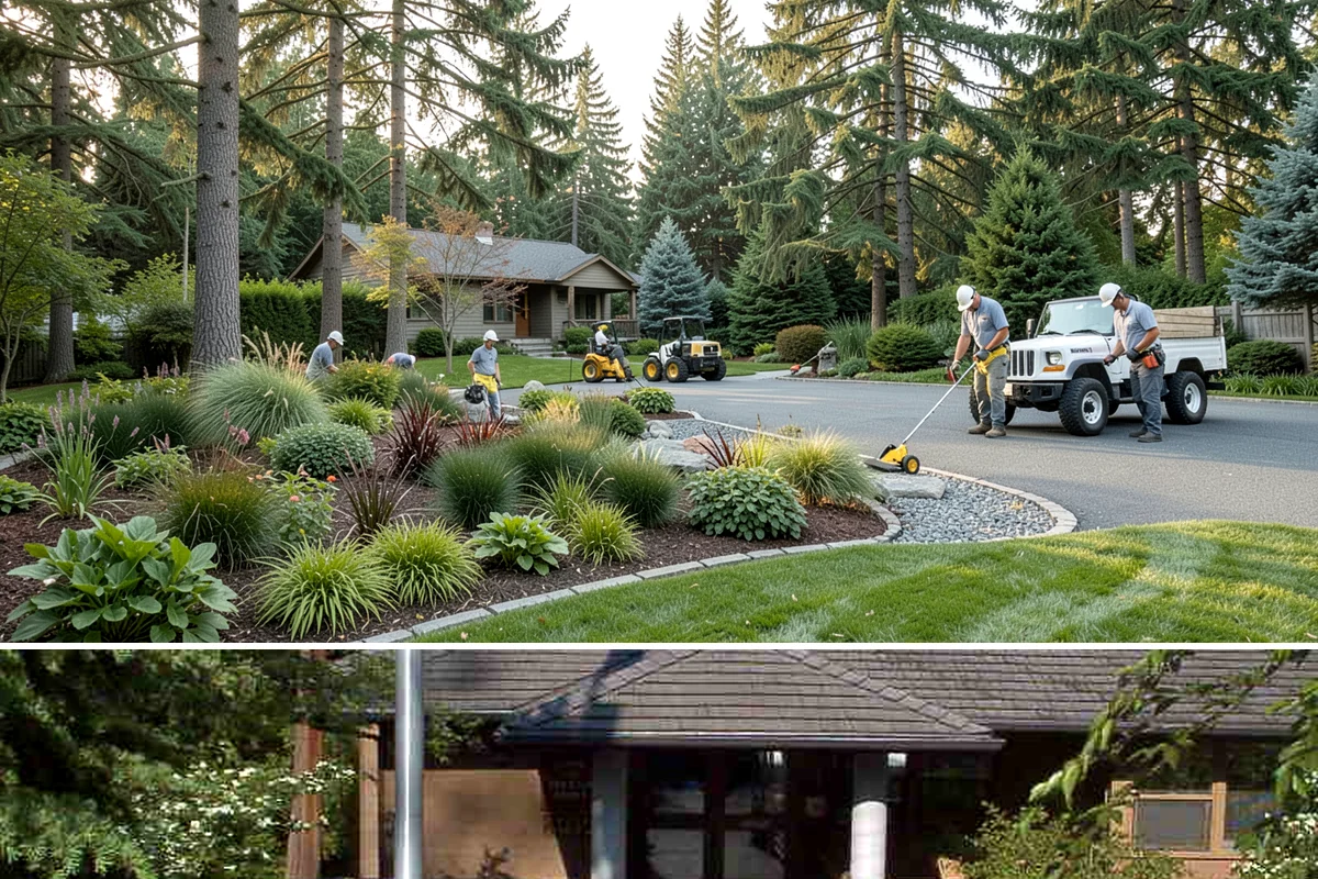 Bed Cleanup in Yarrow Point, King County, WA - Most valuable in late fall after leaf drop and again in early spring before Puget Sound weeds take hold.