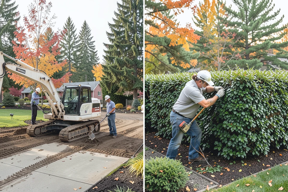 Bed Expansion in Beaux Arts Village, King County, WA - Lay out the new bed shape with you and mark the perimeter