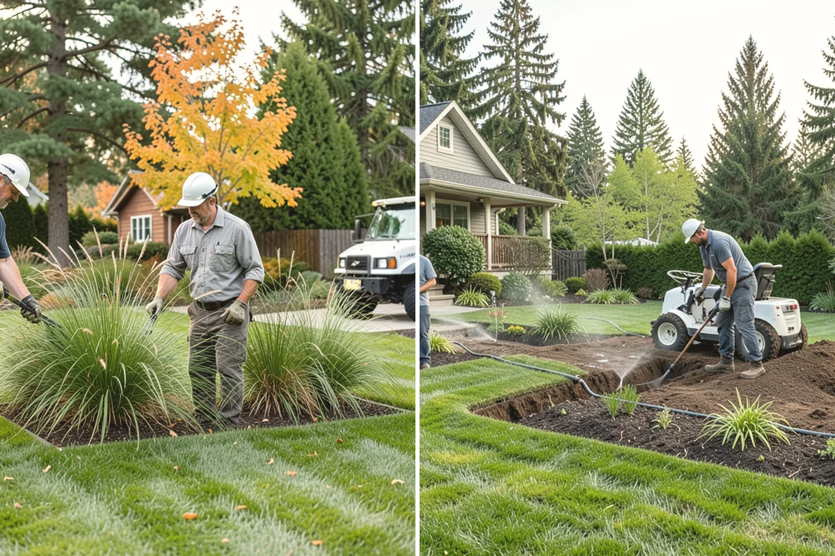 Bed Expansion in Black Diamond, King County, WA - Lay out the new bed shape with you and mark the perimeter