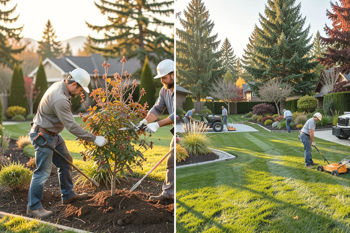 Bed Expansion in Carnation, King County, WA - Lay out the new bed shape with you and mark the perimeter