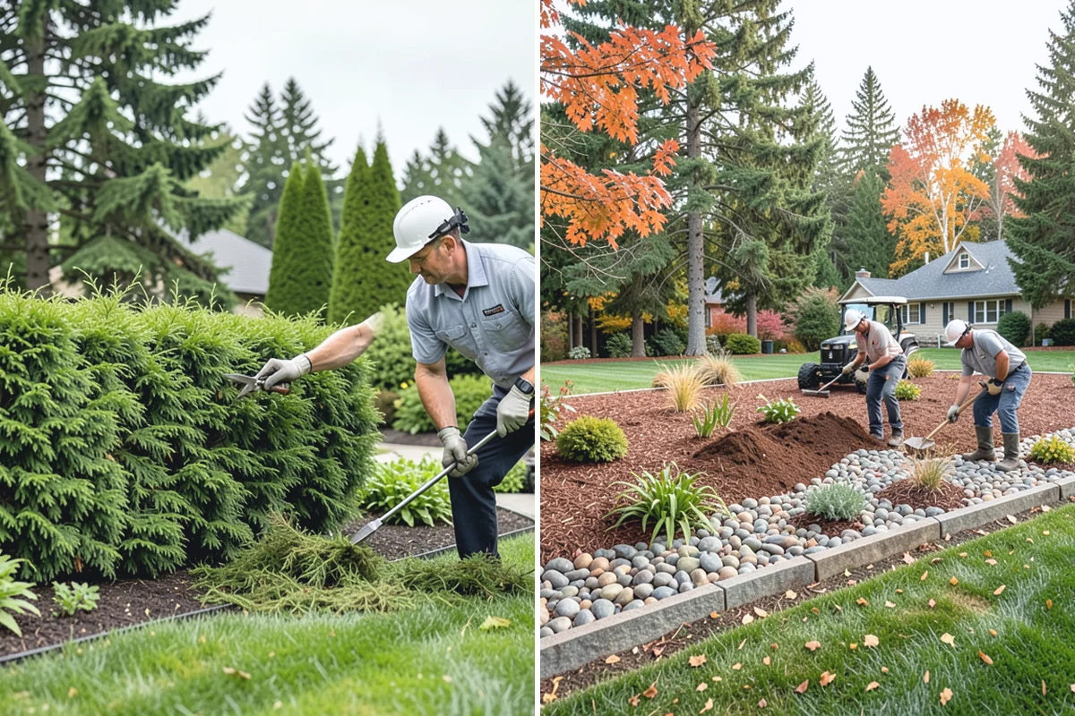 Bed Expansion in Des Moines, King County, WA - Lay out the new bed shape with you and mark the perimeter