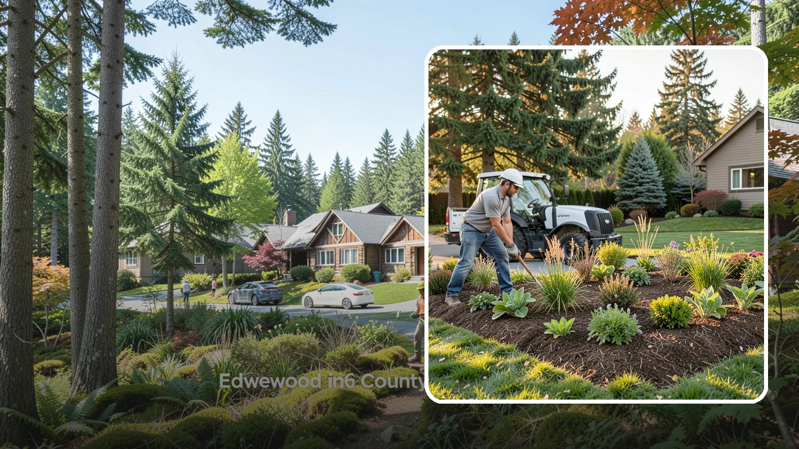 Bed Expansion in Edgewood, Pierce County, WA - We enlarge your existing planting beds to accommodate new plants, better proportions, and easier maintenance across your Puget...