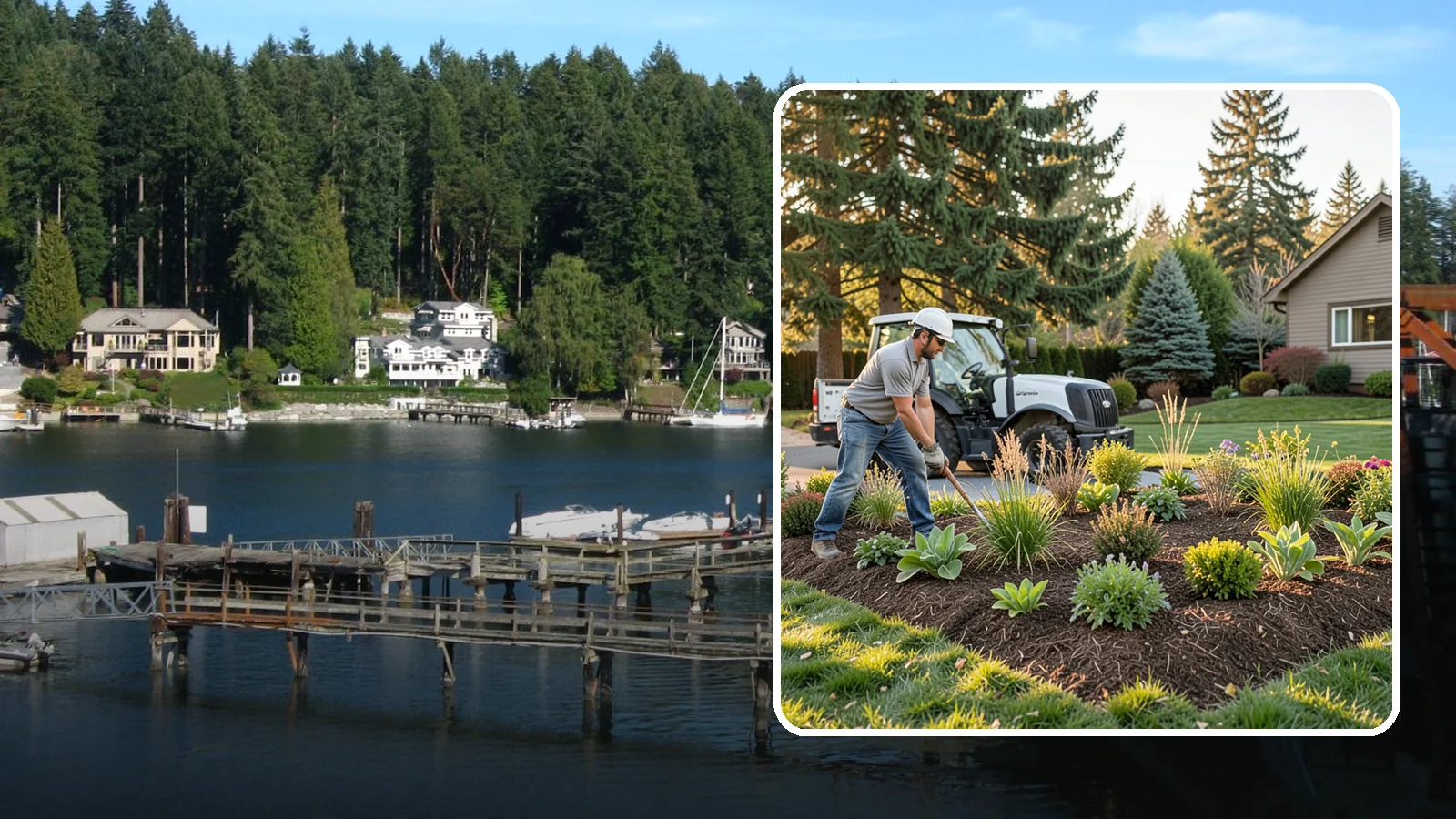 Bed Expansion in Gig Harbor, Pierce County, WA - We enlarge your existing planting beds to accommodate new plants, better proportions, and easier maintenance across your Puget...