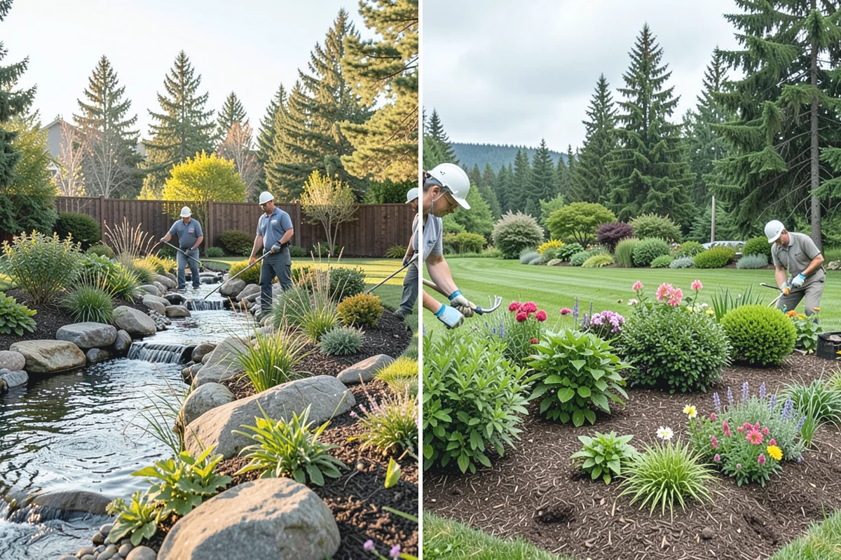 Bed Expansion in Granite Falls, Snohomish County, WA - Lay out the new bed shape with you and mark the perimeter