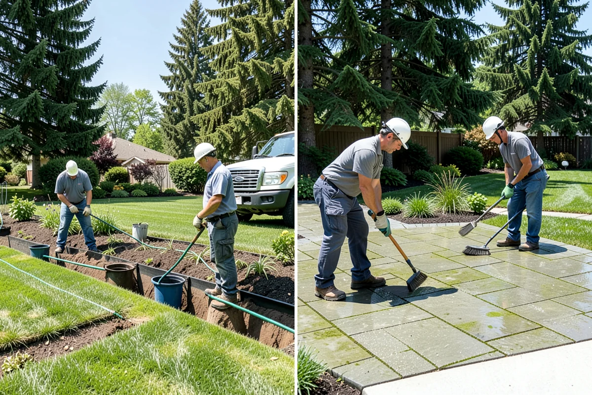 Bed Expansion in Kenmore, King County, WA - Lay out the new bed shape with you and mark the perimeter