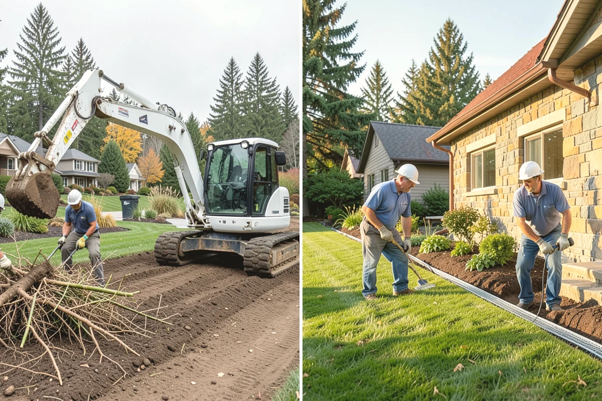 Bed Expansion in La Conner, Skagit County, WA - Lay out the new bed shape with you and mark the perimeter
