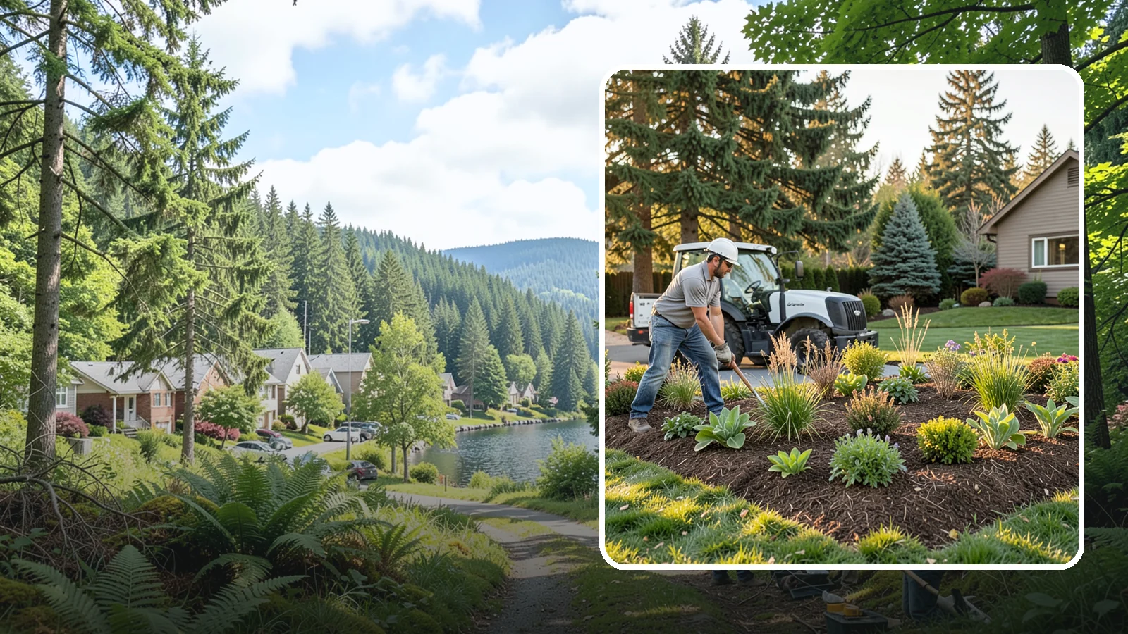 Bed Expansion in Lake Forest Park, King County, WA - We enlarge your existing planting beds to accommodate new plants, better proportions, and easier maintenance across your Puget...