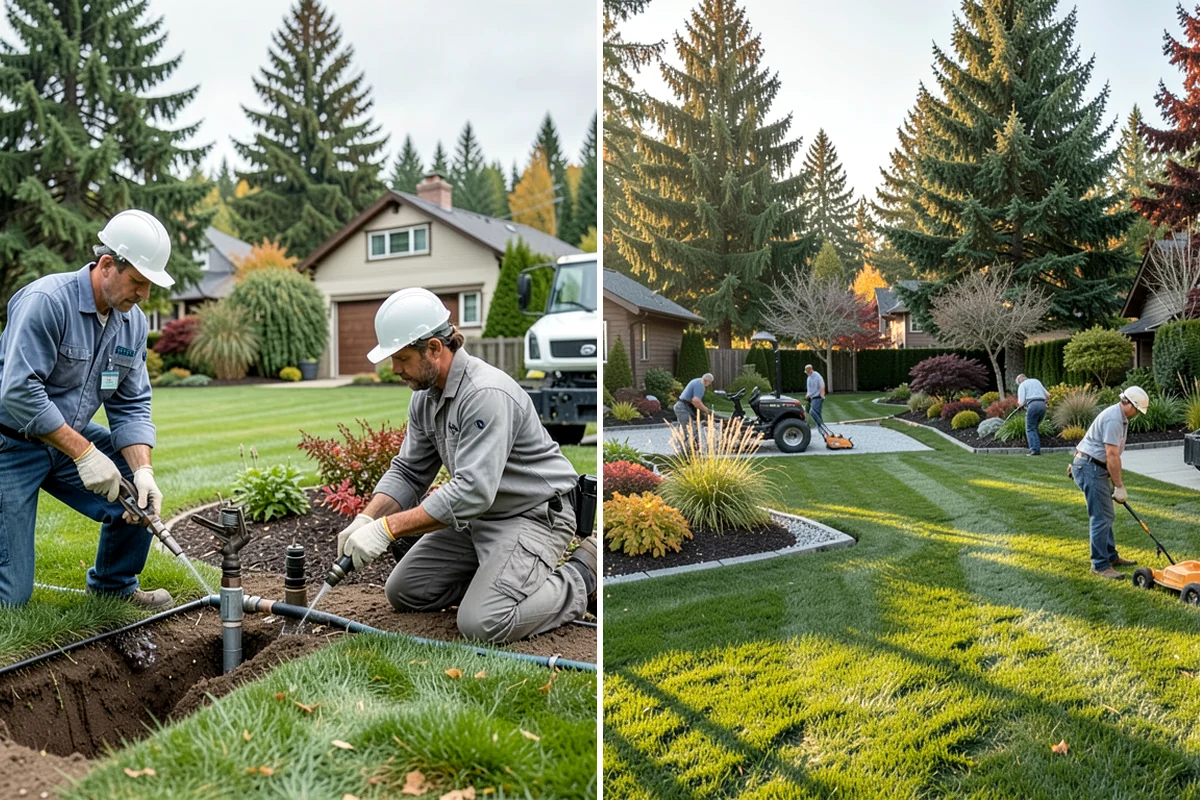 Bed Expansion in Lake Forest Park, King County, WA - Lay out the new bed shape with you and mark the perimeter