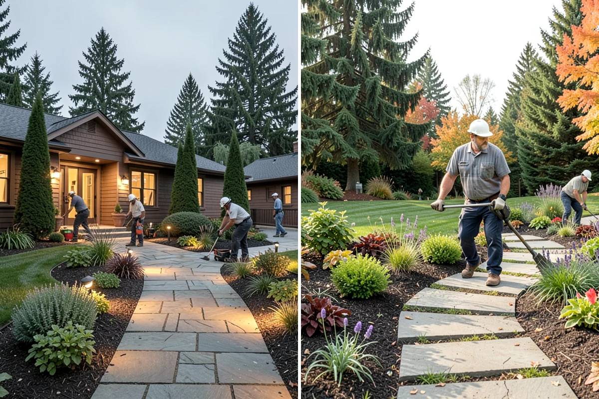 Bed Expansion in Lakewood, Pierce County, WA - Lay out the new bed shape with you and mark the perimeter