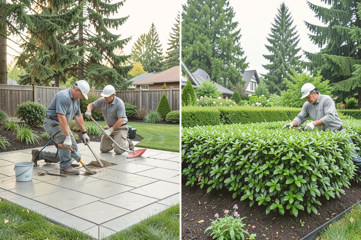 Bed Expansion in Langley, Island County, WA - Lay out the new bed shape with you and mark the perimeter