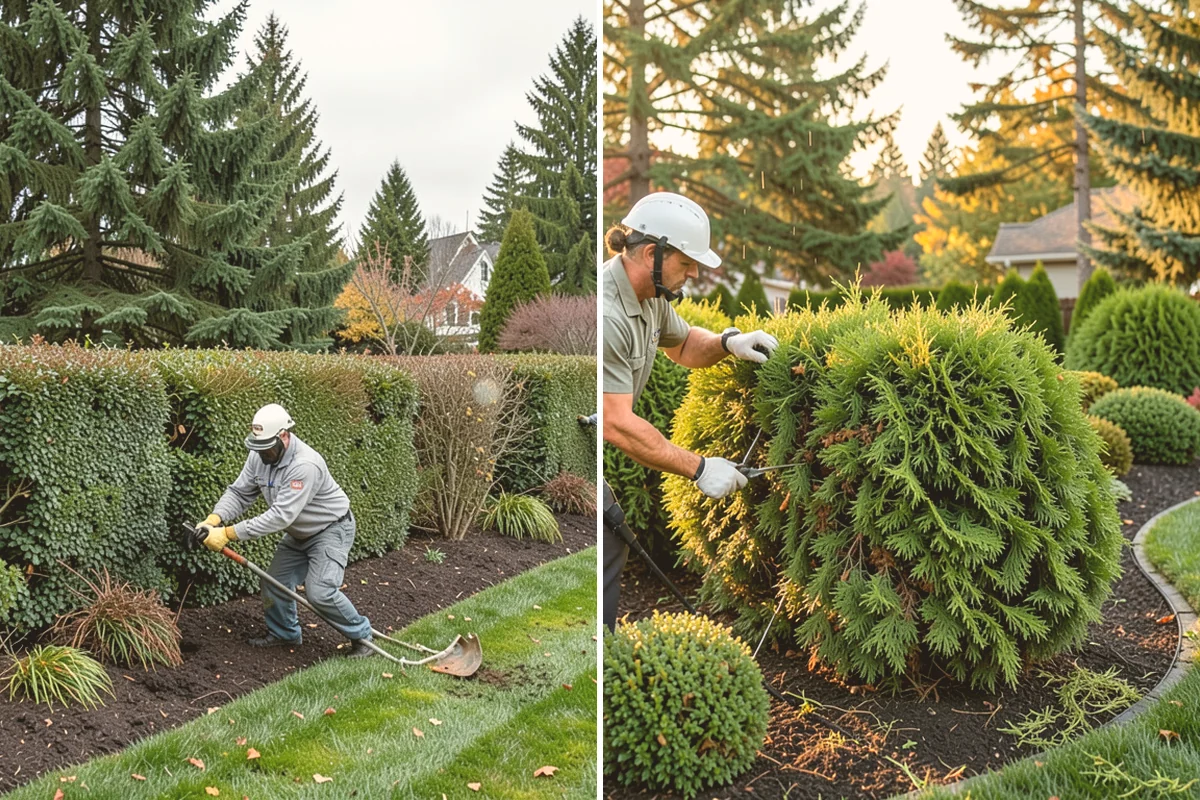 Bed Expansion in Lynnwood, Snohomish County, WA - Lay out the new bed shape with you and mark the perimeter