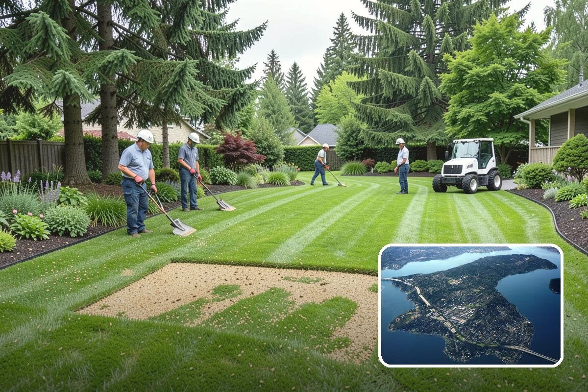 Bed Expansion in Mercer Island, King County, WA - Creates room for additional plants and layered design