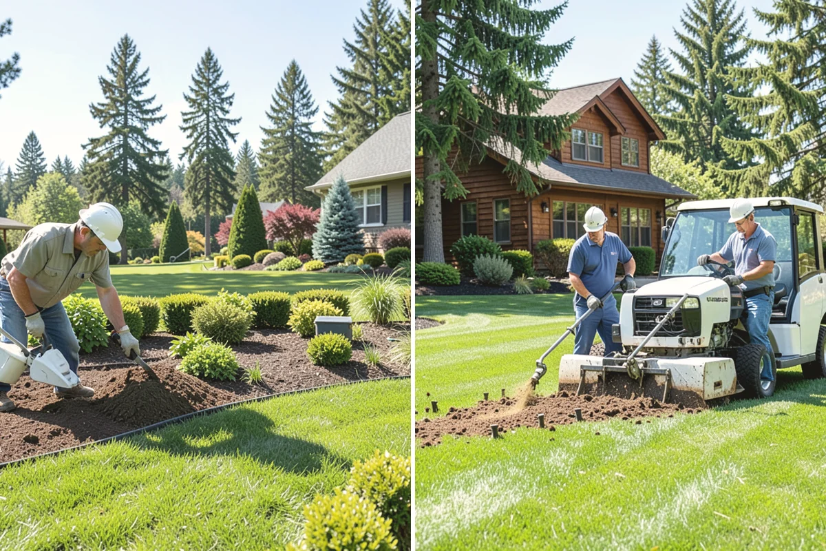 Bed Expansion in Monroe, Snohomish County, WA - Lay out the new bed shape with you and mark the perimeter
