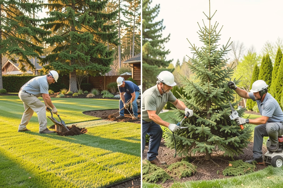 Bed Expansion in Mount Vernon, Skagit County, WA - Lay out the new bed shape with you and mark the perimeter