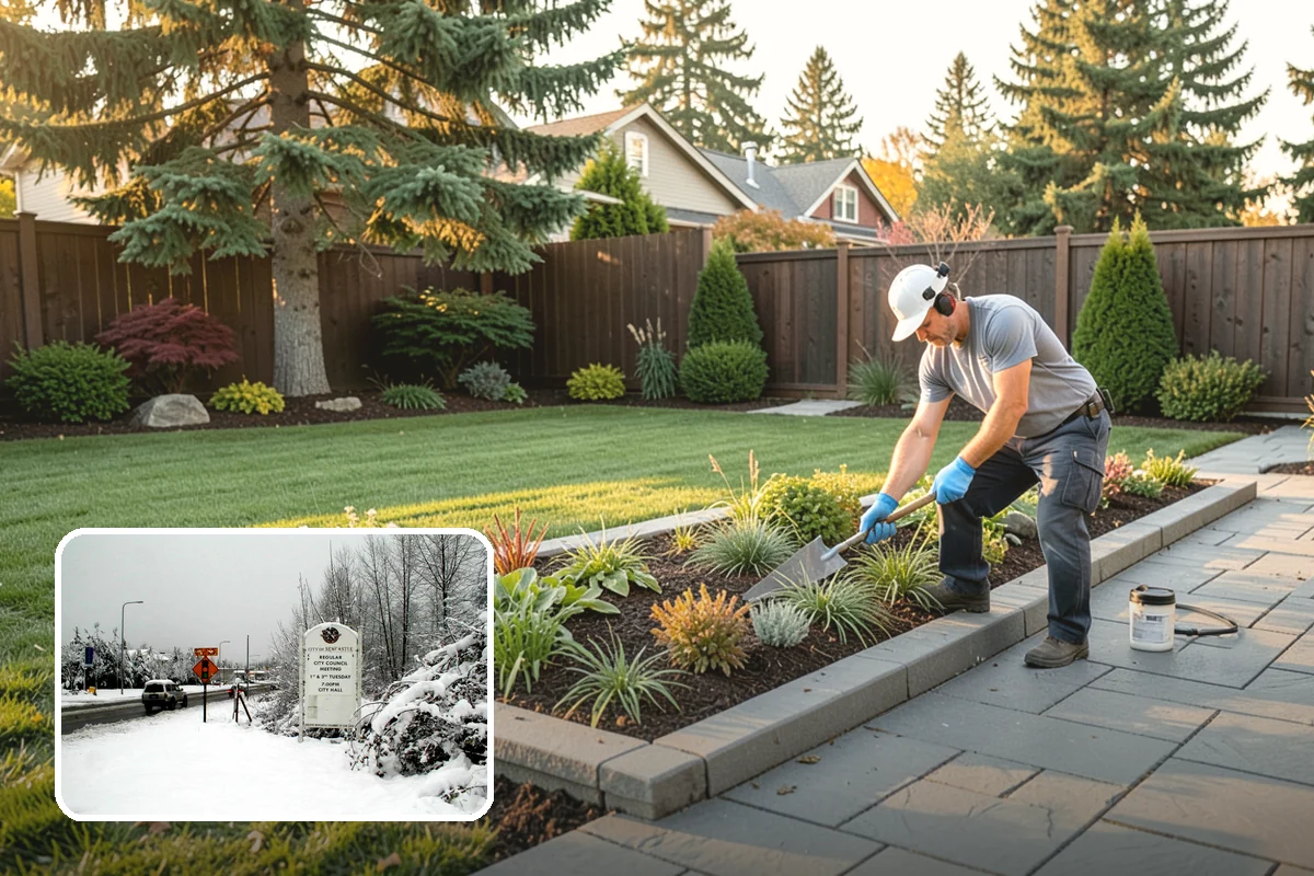 Bed Expansion in Newcastle, King County, WA - Creates room for additional plants and layered design