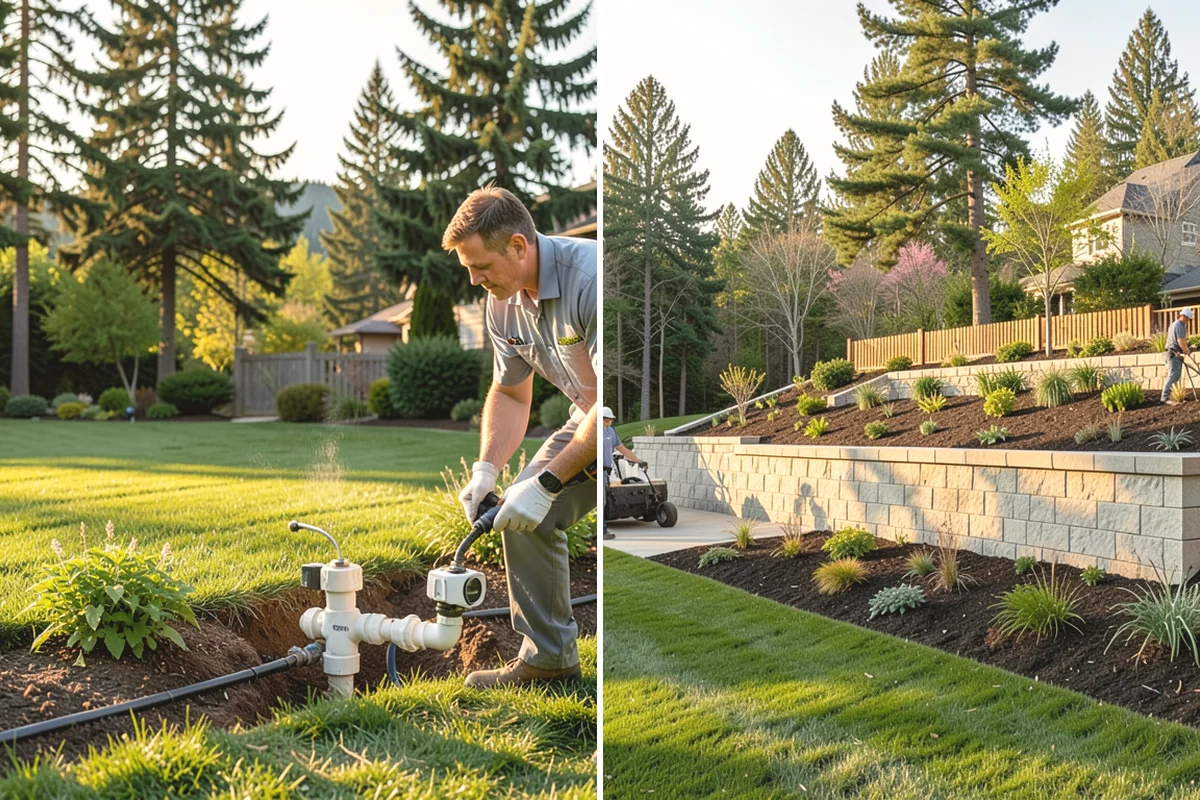 Bed Expansion in North Bend, King County, WA - Lay out the new bed shape with you and mark the perimeter