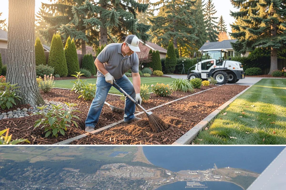 Bed Expansion in Oak Harbor, Island County, WA - Best done in the cool, moist windows of spring or early autumn so freshly opened soil settles before Puget Sound's summer dry...